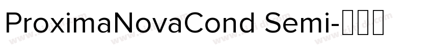ProximaNovaCond Semi字体转换